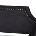thumbnail image 5 of Baxton Studio Pita Traditional Glam and Luxe Black Velvet and Gold Metal Twin Size Daybed, 5 of 10