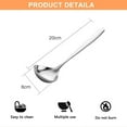 thumbnail image 2 of Stainless Steel Deep Noodle Spoons, silverware Big soup spoons, Large Serving Spoon, kitchen utensils, 2 of 5