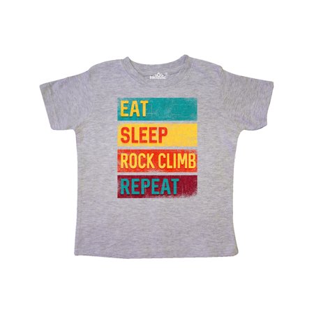 

Inktastic Rock Climbing Eat Sleep Rock Climb Repeat Gift Toddler Boy or Toddler Girl T-Shirt