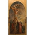 thumbnail image 3 of Louis-Antoine-Léon Riesener 11x18 Black Modern Framed Museum Art Print Titled - Christ Carrying His Cross (1854), 3 of 5