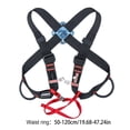 thumbnail image 4 of Climbing Chest Strap Rock Climb Shoulder Straps Professional Adjustable Safety Belt Safe Body Belts Body Fixator for Protection Black, 4 of 6