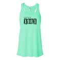 thumbnail image 1 of "Vintage 1981, 1981 Tank, Racerback, Unisex, Born In 1981, Soft Bella Canvas, Sublimation, 1981, 1981 Tee, Gift For Her, Birthday Gift, Gym, Mint , EXTRA SMALL", 1 of 1