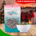 thumbnail image 6 of Green, Red and White Blend Sprinkles - 4 oz Resealable Stand Up Candy Bag - Christmas Themed Sprinkles for Decorating - Bulk Baking Supplies for Holiday Decorated Treats, 6 of 6