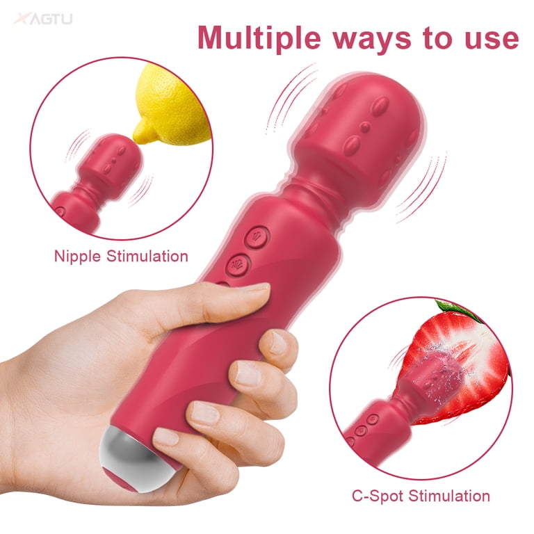 SENDRY Female Vibrator Wand - 20 Modes, 8 Speeds, Waterproof, USB Rechargeable, Quiet G-Spot & Clitoral Massager