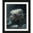 thumbnail image 2 of Maki 26x31 Black Ornate Wood Framed With Double Matting Wall Art Titled - Bloom Of The Lotus Iii, 2 of 6