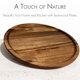 thumbnail image 5 of Round Wood Tray,Wooden Serving Tray,Serving Platter,Appetizer Charcuterie Board,Tray Organizer for Kitchen/Countertop D, 5 of 5