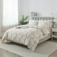 thumbnail image 2 of Lanpei Floral Leaf Duvet Cover Set 3Pcs Twin, 100% Cotton Yellow French Country Comforter Cover Set With Zipper, Botanical Farmhouse Bedding Set (1 Duvet Cover, 2 Pillowcases), 2 of 7