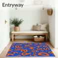 thumbnail image 3 of ODIKA 6x9 Machine Washable Non-Slip Area Rug, Alphabet Adventure Pathway with Playful Letters and Whimsical Creatures High Traffic Rug, Blue, 692466, 3 of 7