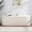 White, variant on Teddy Sherpa Storage Ottoman Bench, Modern Upholstered Window Bench with Safety Hinge Lid, Oval White Ottoman for Living Room, Bedroom End of Bed