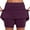 Purple, variant on dazeni Women's Active Athletic Mini Skort Lightweight High Waisted Tennis Skirt Inner Shorts for Running Training Sports Golf Watermelon Red XXXL