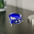 thumbnail image 4 of Jewelry Organizer,Jewelry Organizer Holder Small Box Treasure Chest,Storage Decorative Box Travel Case Women, Ear Small Trinket Container Organizer,Metal Sundries Organizer Box Blue, 4 of 6