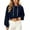 Navy, variant on Women's OversizedHoodies Trendy Pullover Hooded Long-Sleeved Drawstring Sports Solid Color Casual Hoodies