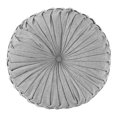 thumbnail image 1 of Intelligent Design Polyester Chenille Round Floor Pillow Cushion in Gray, 1 of 6