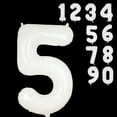 thumbnail image 1 of Giant White Number Balloons for Celebrations - 40 Inch Helium-Filled Decor for Weddings, Birthdays, Graduations, Anniversaries, and Bachelorette Parties. Perfect for Every Event!, 1 of 4