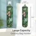 thumbnail image 2 of Plastic Bag Holder, Reusable Grocery Bag Organizer, Wall Mount, 1 Pack, Seaweed, 2 of 5