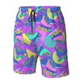 thumbnail image 2 of Yiaed Disco Roller Skates Print Men's Swim Trunks with Lining Quick Dry Sports Shorts Beach Shorts Boardshorts-Small, 2 of 5