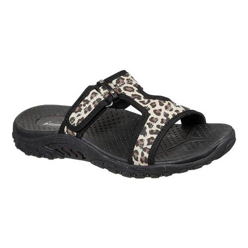 leopard skechers sandals