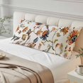 thumbnail image 4 of Spring Floral Body Pillow Covers 20"x54", Summer Botanical Flowers Vintage Birds Soft Brushed Microfiber Breathable Throw Pillow Covers, Pillowcase with Zipper for Couch Sofa Bedroom Living Room, 4 of 9