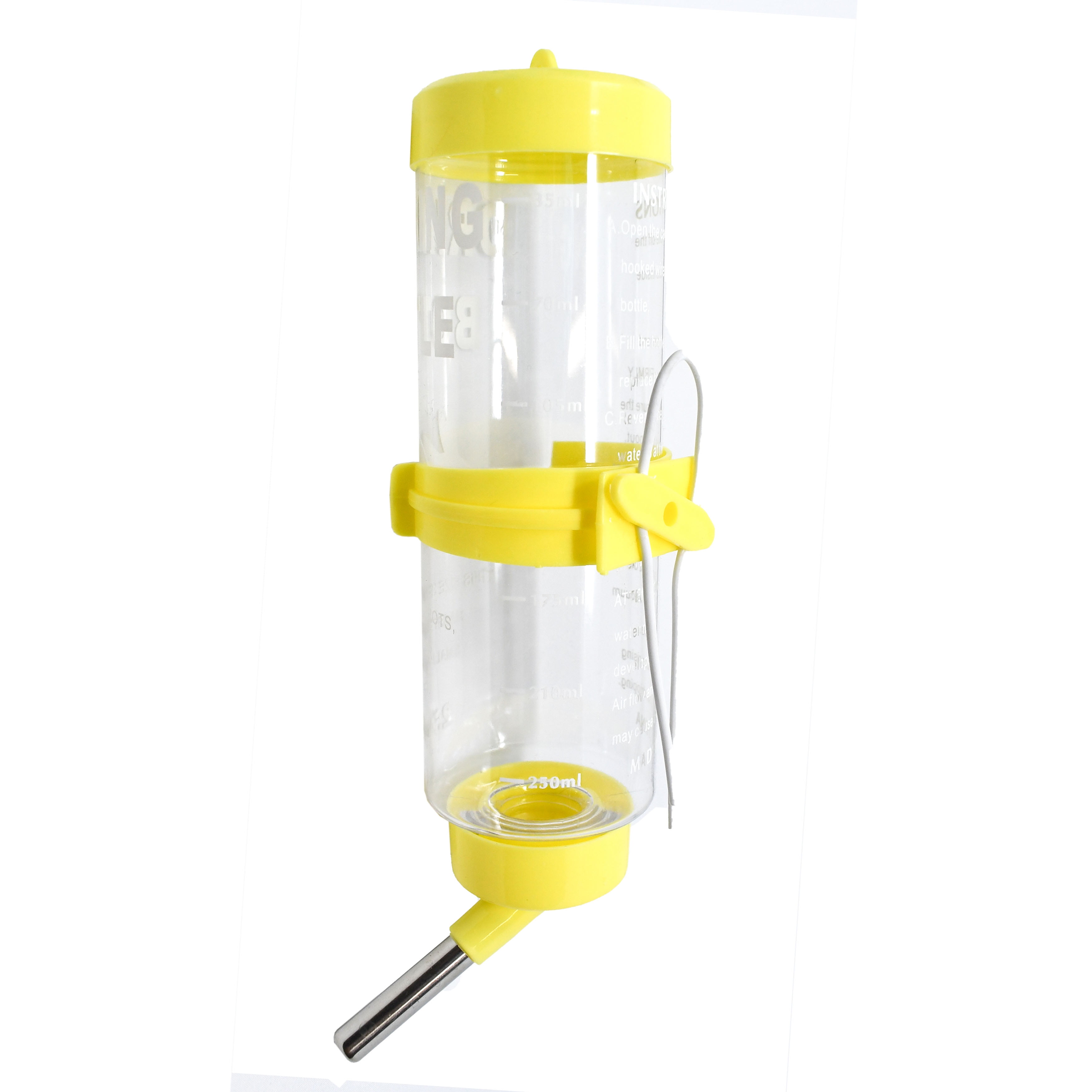 ALEKO WHC001BY Hanging NoDrip Hamster Water Dispenser 8.4 Ounce