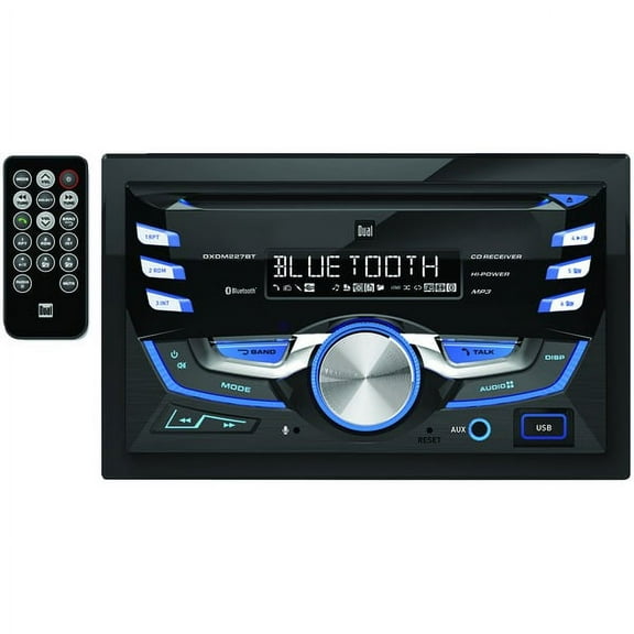Dual Dxdm227bt Double-din In-dash Cd Am/fm Receiver With Bluetooth
