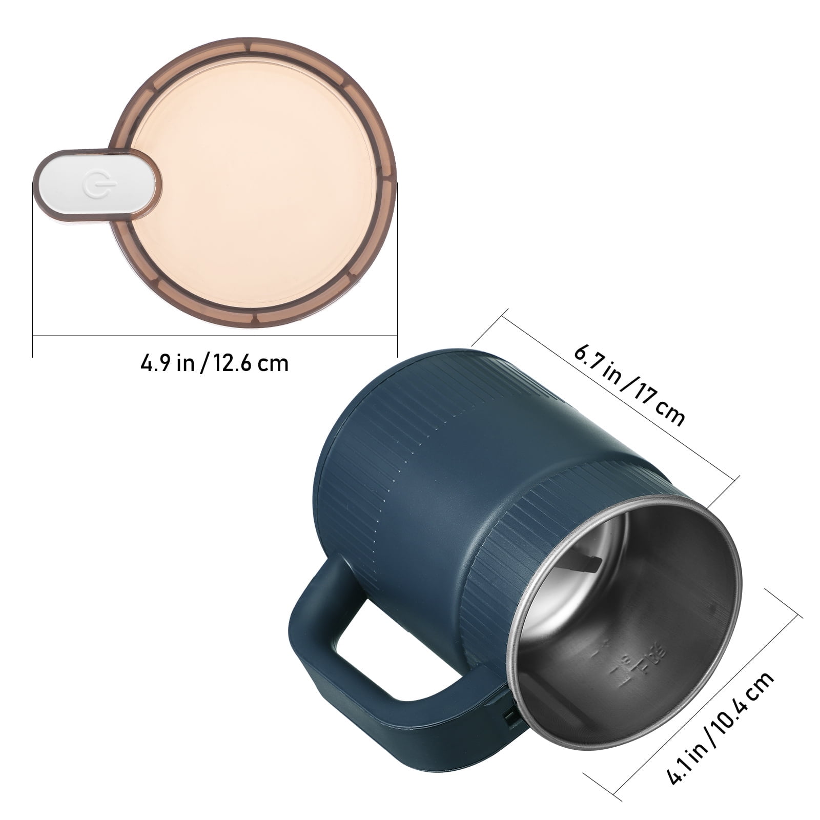 Coffee Grinder Electric: Small Grinding Machine - 500ml Portable Spice Grinder - Kitchen Fine Powder Mixer for Coffee Nuts & Dry Food