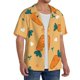 thumbnail image 2 of Fotbe Love Carrot Camisa Estampada de Manga Corta para Hombre, Casual de Verano, Estilo Playero, Sin Arrugas-Large, 2 of 5
