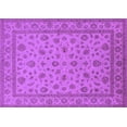 thumbnail image 1 of Ahgly Company Indoor Rectangle Oriental Purple Traditional Area Rugs, 8' x 12', 1 of 4