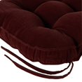 thumbnail image 3 of Burgundy Hyatt Microfiber 17 x 15 in. Indoor Tufted Chair Cushion (2-Pack) by Greendale Home Fashions, 3 of 5