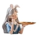 thumbnail image 2 of Estatua de niña Figura coleccionable con contenedor de almacenamiento Centro de mesa Doncella Azul con bandeja, 2 of 9