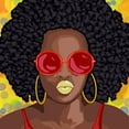thumbnail image 3 of Prime, Marcus 12x12 Black Modern Framed Museum Art Print Titled - Afro Fashion 1, 3 of 5