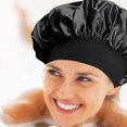 thumbnail image 6 of Soft Satins Bonnet for Women Ajustable Elasticity Bands Silk Bonnet for Braids Hair Sleeping Caps Silk Sleep Bonnet, 6 of 8