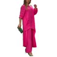 thumbnail image 1 of PENGXIANG Ensemble 2 Pcs/ensemble Pantalon Ample pour Magasinage (Bleu S), 1 of 7