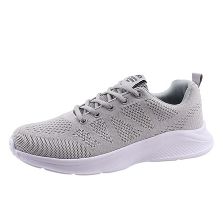 HSMQHJWE Men White Sneakers Sneaker Skates For Men Fashion Summer Men Mesh Breathable Comfort Flat Lace Up Casual 530 Mens Shoes Sneaker