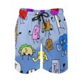 thumbnail image 2 of Battle for Dream Island BFDI Mens Board Shorts Quick Dry Swim Trunk Lightweight Soft Swimsuit Bathing Suit for Boys 3XL, 2 of 8