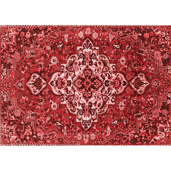 Ahgly Company Indoor Rectangle Persian Red Traditional Area Rugs, 7' x 9'