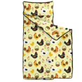 thumbnail image 2 of Rooster and Basket Yellow Pattern Teens Toddler Nap Mat with Pillow, Sleeping Mat Bag for Preschool Daycare 51"x22", 2 of 6