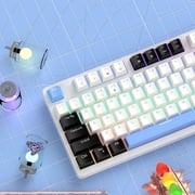 MageGee 95% mechanical three-mode keyboard, Star98 wireless Bluetooth gaming keyboard, black and white mix and match blue whale