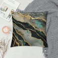 thumbnail image 2 of PRATYUS Throw Pillow Cover Abstract Black Marble Green Malachite Cushion Cover Standard Square Decorative Pillow Cover for Sofa and Bed Double Side Print White, 2 of 5