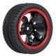 thumbnail image 3 of Neumático de caucho 4PCS 1/10 Neumático de goma RC Racing Car Neumáticos para HSP Redcat Tamiya HPI RC Diámetro de la pieza del coche Neumáticos de 65 mm Eccomum  Neumático de caucho, 3 of 7