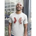 thumbnail image 2 of Happy Love Sausage Dancing Party T-Shirt Men -Image by Shutterstock, Male 4X-Large, 2 of 4
