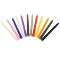 thumbnail image 2 of 12pcs Taper Candles Household Colored Candles Unscented Dinner Candles For Wedding[PB]16X1.2X1.2CM, 2 of 2