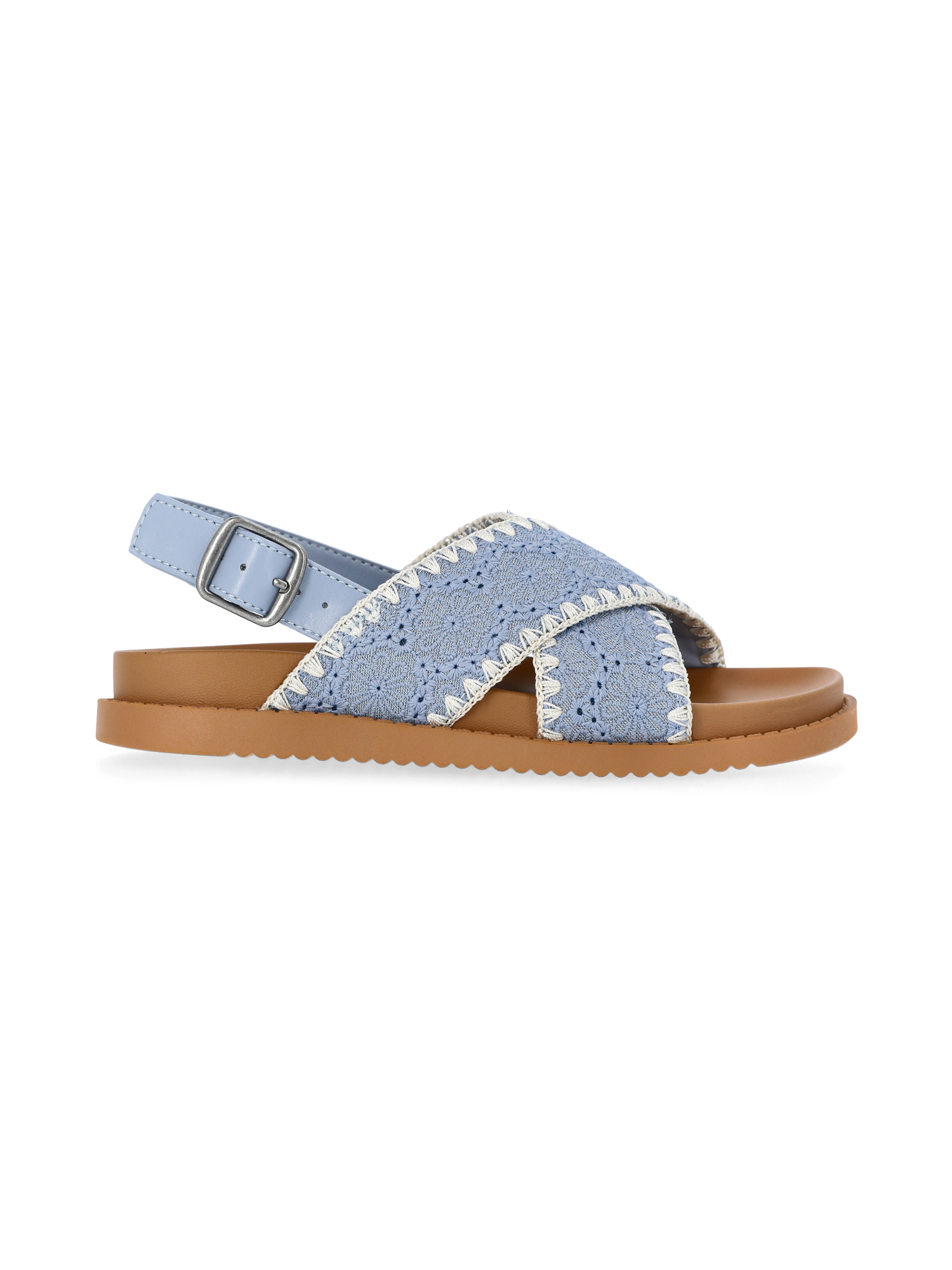 Wonder Nation Little & Big Girl Cross Sandals