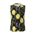 thumbnail image 6 of Lsque Lavender Flowers Print Men's Cotton Blend Sleeveless Muscle Shirts (S-3XL)- Moisture Wicking, Odor Protection, UPF 30+,Small, 6 of 8