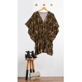 thumbnail image 5 of HAPPY BAY Women's Loungewear African Plus Size Party Bathing Suit Cover Ups 3X-4X Brown, Leaves, 5 of 5