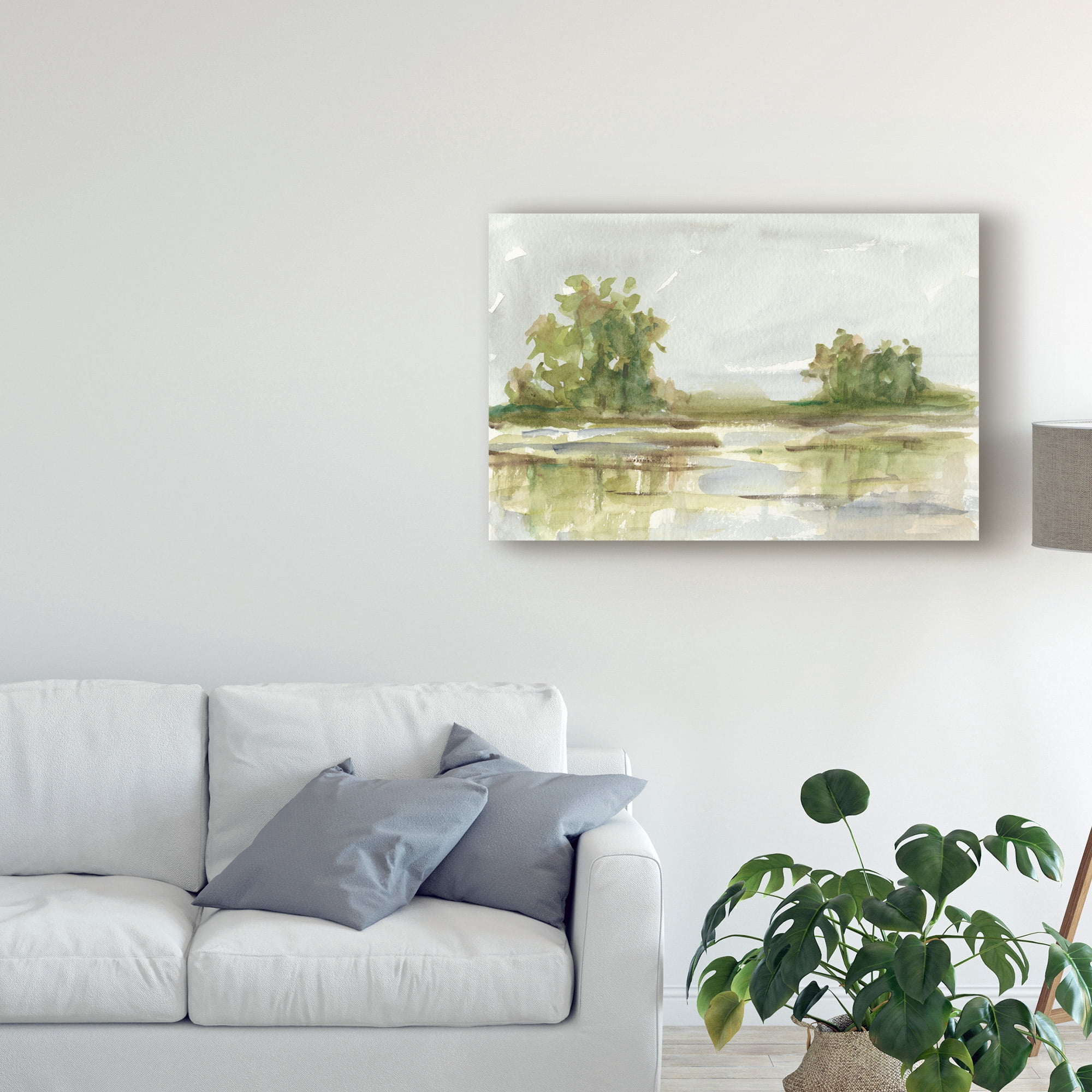 Trademark Fine Art 'Muted Watercolor I' Canvas Art by Ethan Harper