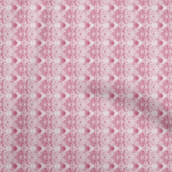 oneOone Cotton Flex Pink Fabric Tie Dye Quilting Supplies Print Sewing Fabric By The Yard 40 Inch Wide