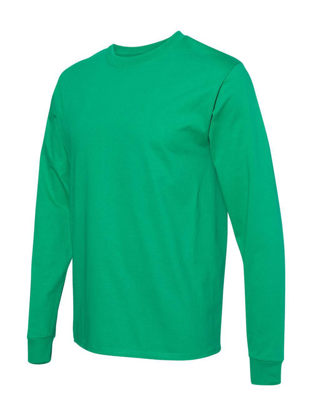 TAGLESS Men`s Long-Sleeve T-Shirt - Best-Seller, 5586, XL, Kelly Green ...