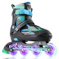 thumbnail image 1 of Sowume Patines en línea ajustables para niñas y niños Patines con todas las ruedas iluminadas Patines para mujer para niños y adultos hombres mujeres, 1 of 1