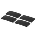 thumbnail image 1 of Unique Bargains Square Vibration Isolation Mats 3.94 ' x 1.97 ' x 0.4', Black 4Pcs, 1 of 5