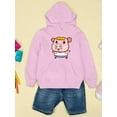 thumbnail image 3 of Surprised Pig Hoodie Juniors -Image by Shutterstock,  Medium, 3 of 4